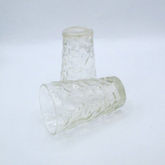 Vtg Anchor Hocking Lido Milano Clear Glass Juice Tumblers Textured Design 6 Oz S - Picture 4 of 4